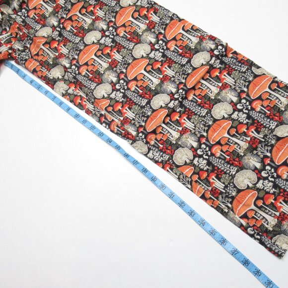 By Anthropologie Flannel Pajama Bottoms Mushroom Print Small - Picture 6 of 10